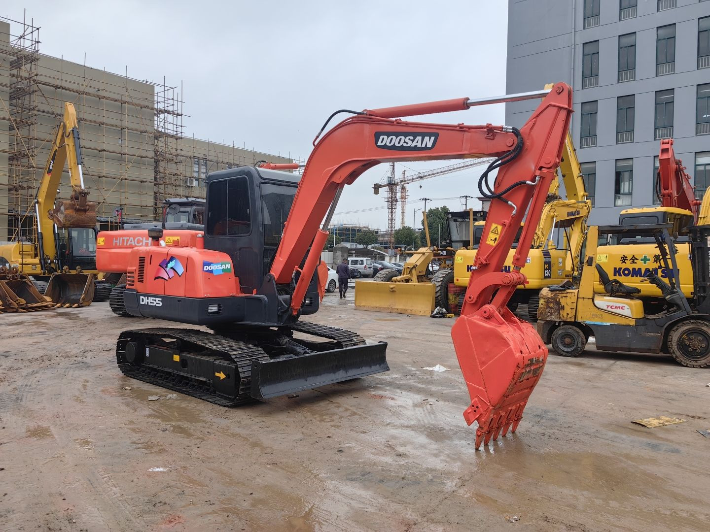 Used Doosan Dh55 mini excavator/